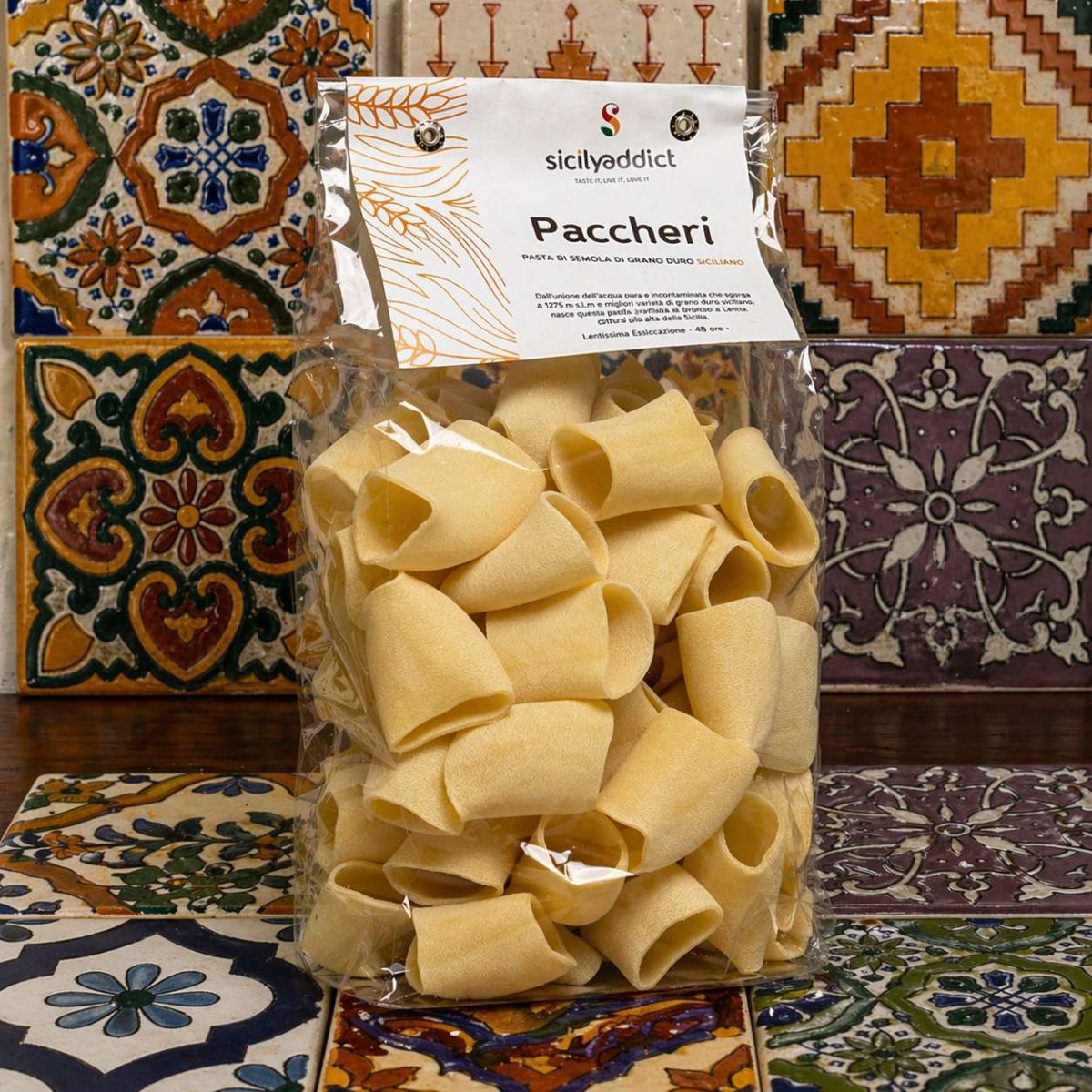 Paccheri Artigianali grano 100% siciliano 500g - SicilyAddict