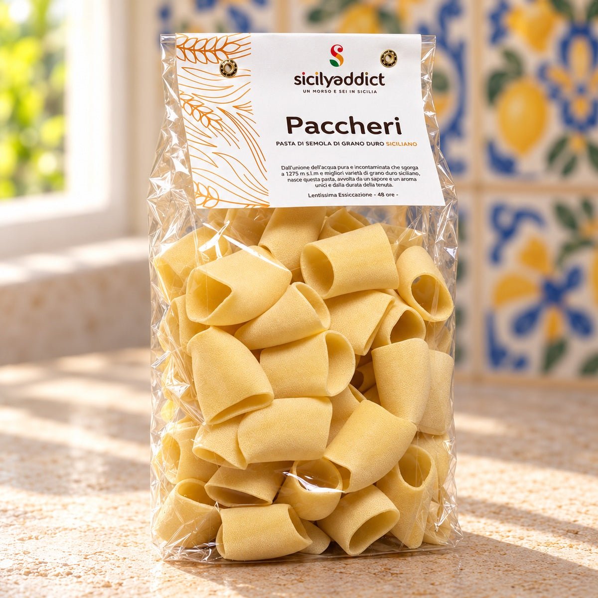 Paccheri Artigianali grano 100% siciliano 500g - SicilyAddict