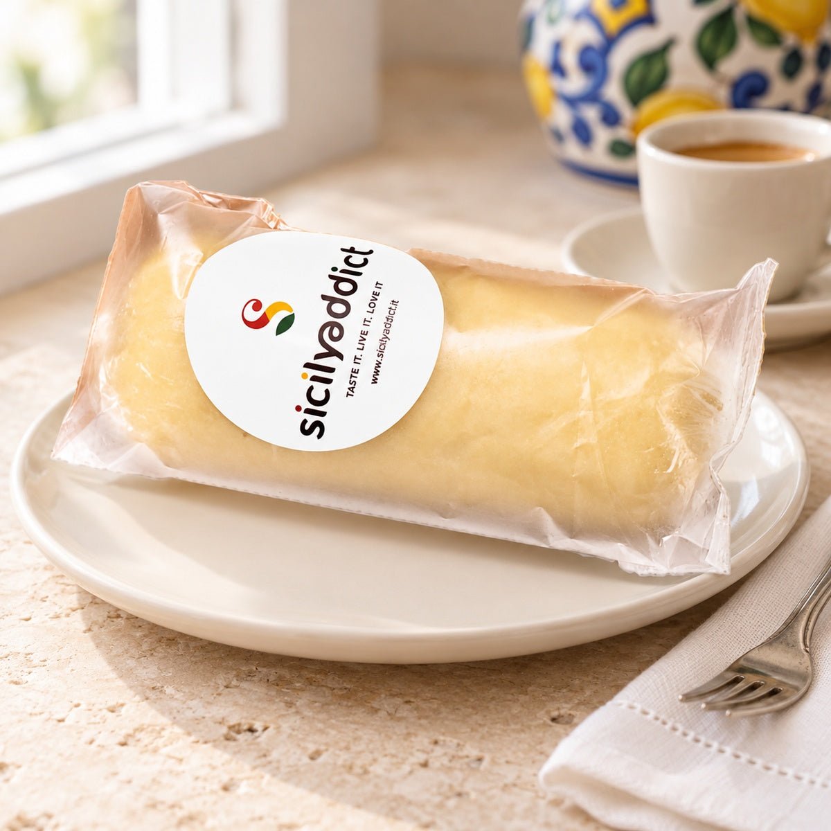 Panetto di pasta pura di mandorla siciliana 250g - SicilyAddict