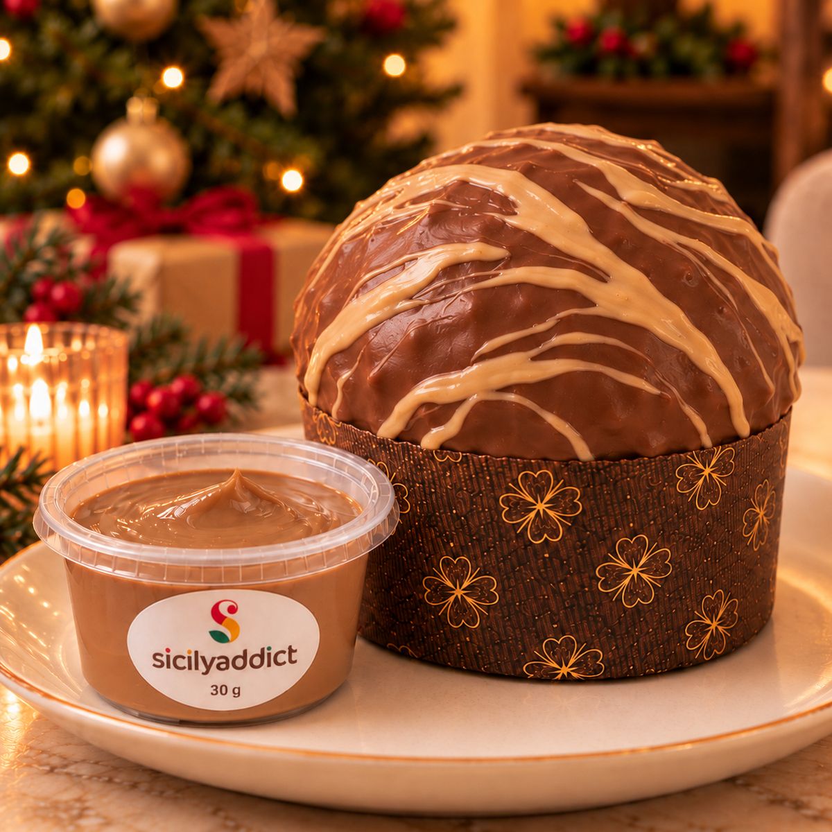 Panettoncino artigianale al cioccolato e nocciole Ciokonocciola - SicilyAddict