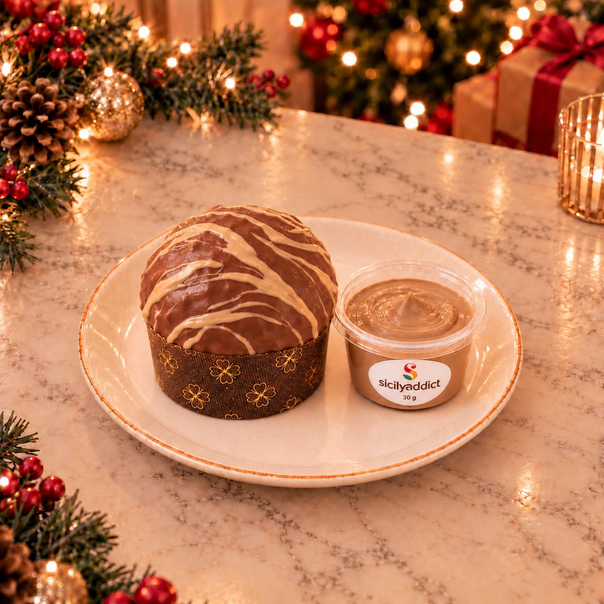 Panettoncino artigianale al cioccolato e nocciole Ciokonocciola - SicilyAddict