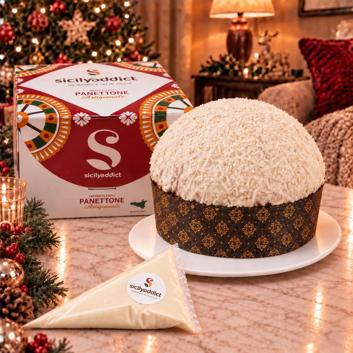 Panettone artigianale al cioccolato e Cocco Ciokococco - SicilyAddict