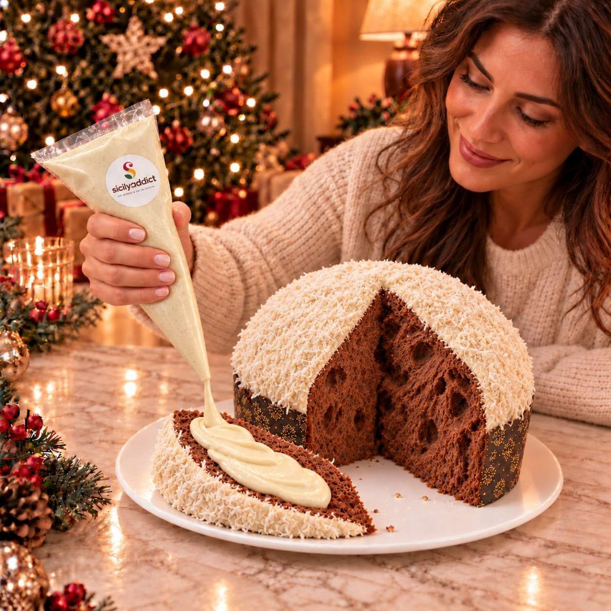 Panettone artigianale al cioccolato e Cocco Ciokococco - SicilyAddict