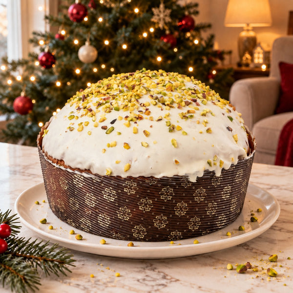 Panettone artigianale al cioccolato e pistacchio Ciokopistacchio - SicilyAddict