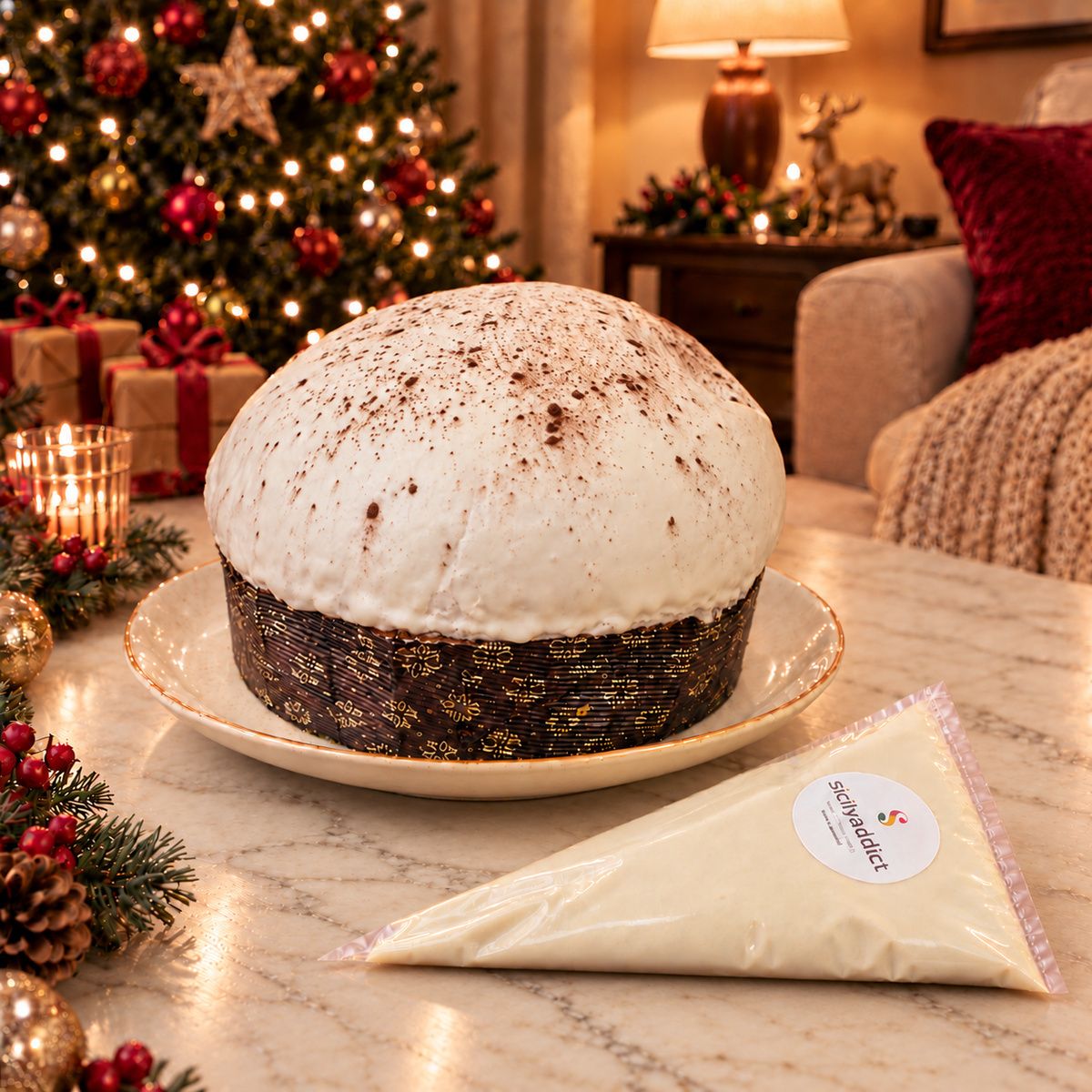 Panettone artigianale al Tiramisu' - SicilyAddict