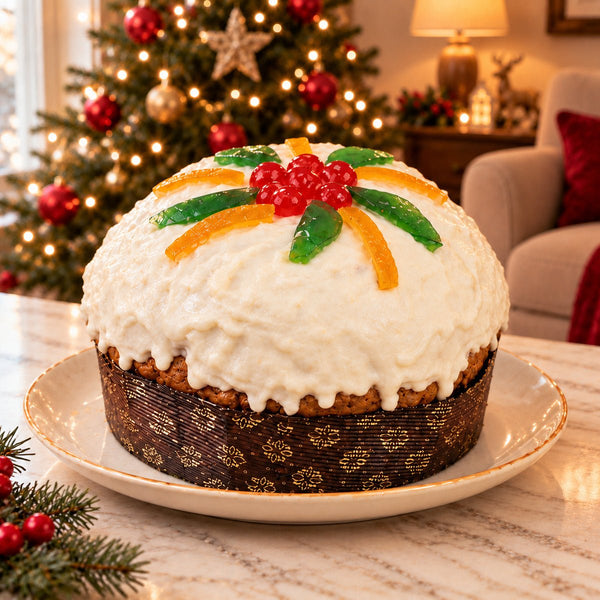 Panettone artigianale alla cassata siciliana Pancassata 800g + sac a poche di ricotta 500g - SicilyAddict