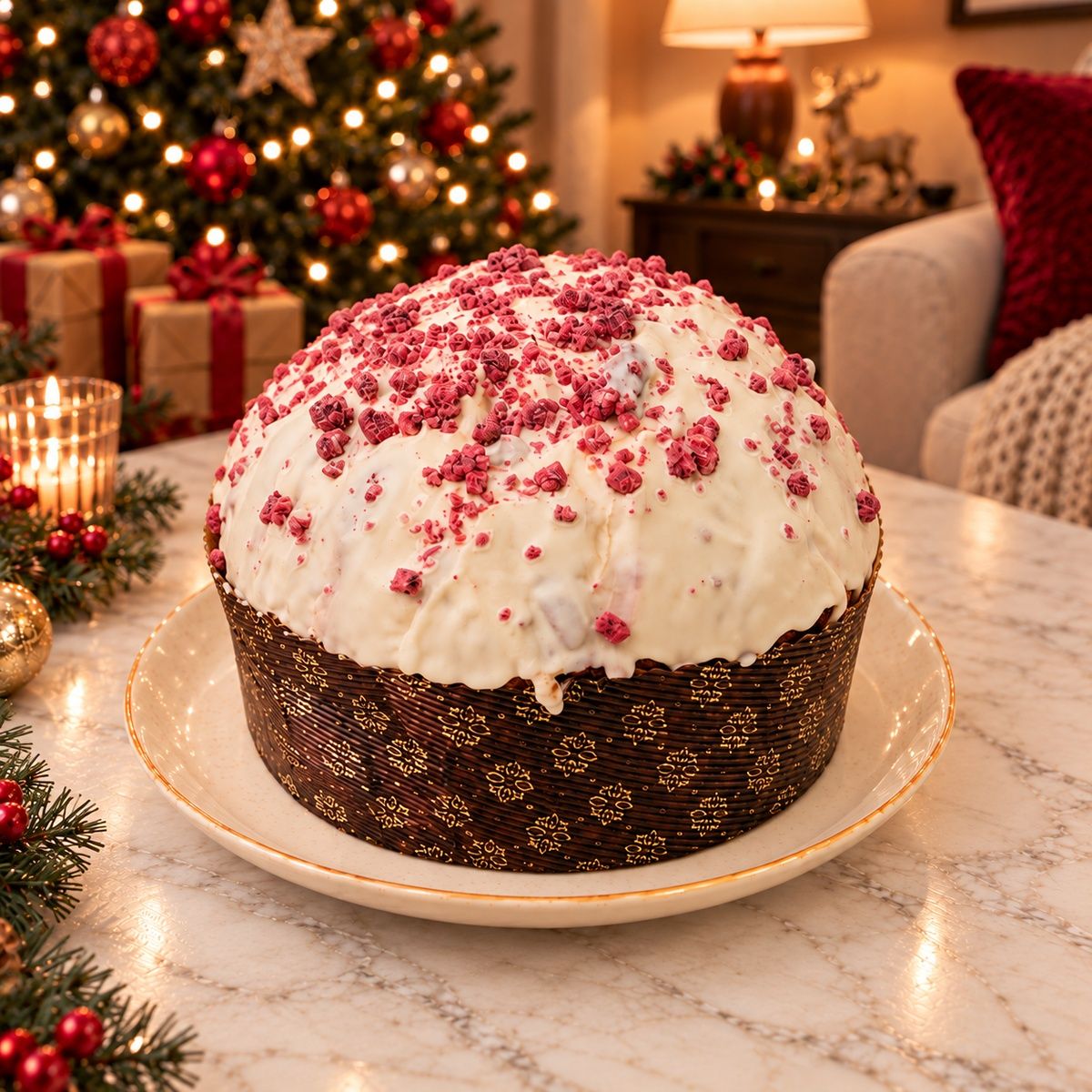 Panettone artigianale Frutti di Bosco e Cioccolato Bianco - SicilyAddict
