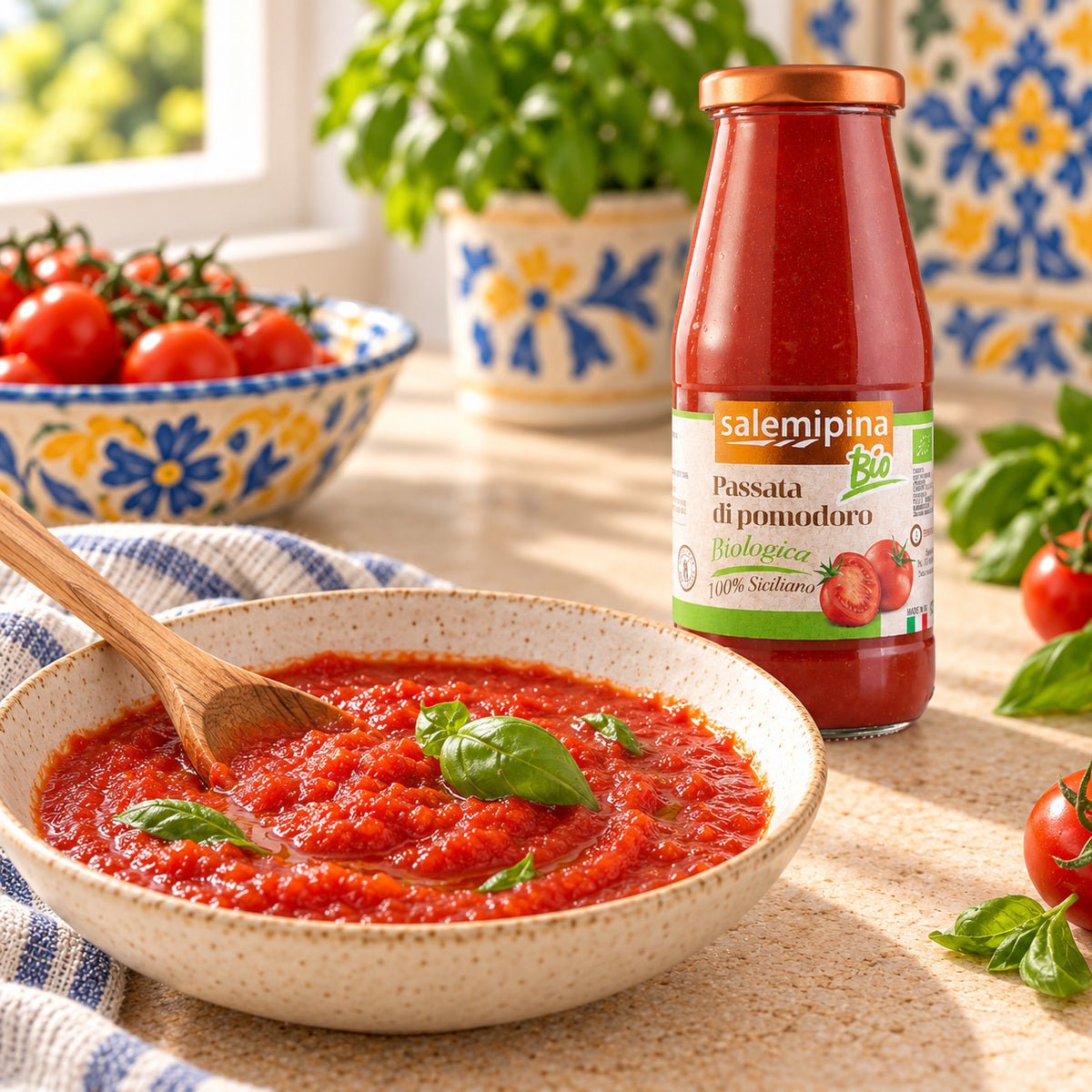 Passata di pomodoro bio 420 g - SicilyAddict