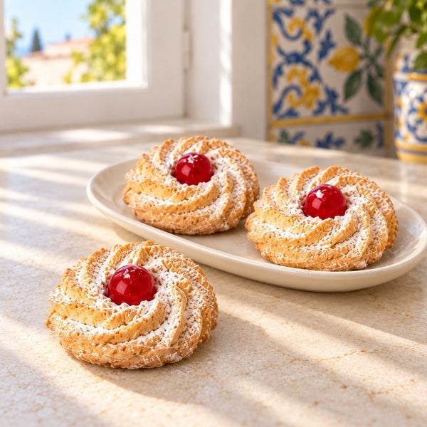 Paste di mandorla siciliane Ricce con Ciliegia - SicilyAddict