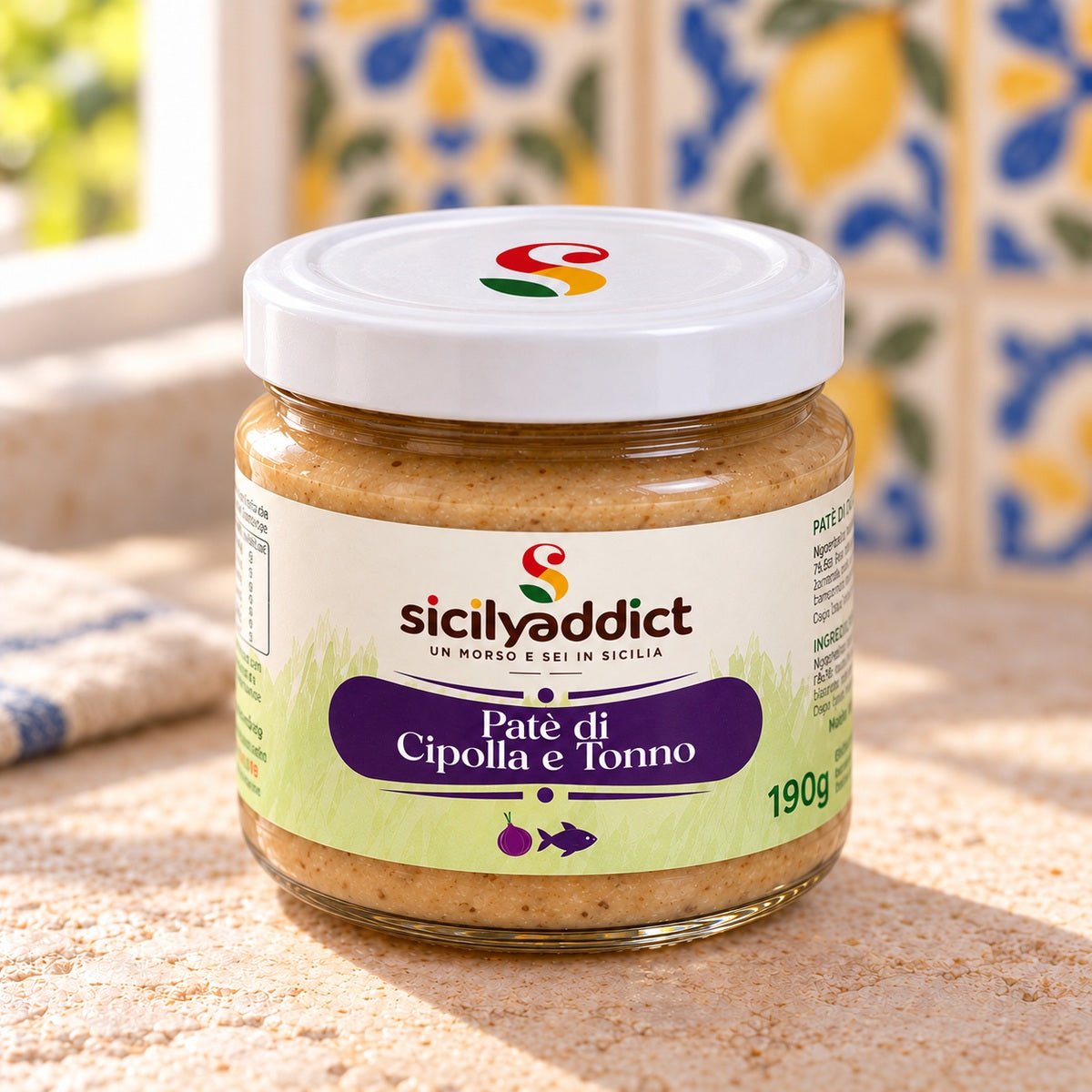 Patè di Cipolla e Tonno 190G - SicilyAddict