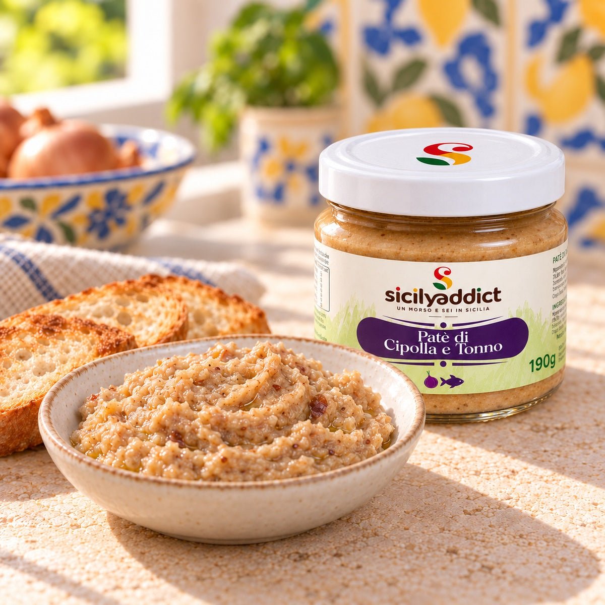 Patè di Cipolla e Tonno 190G - SicilyAddict