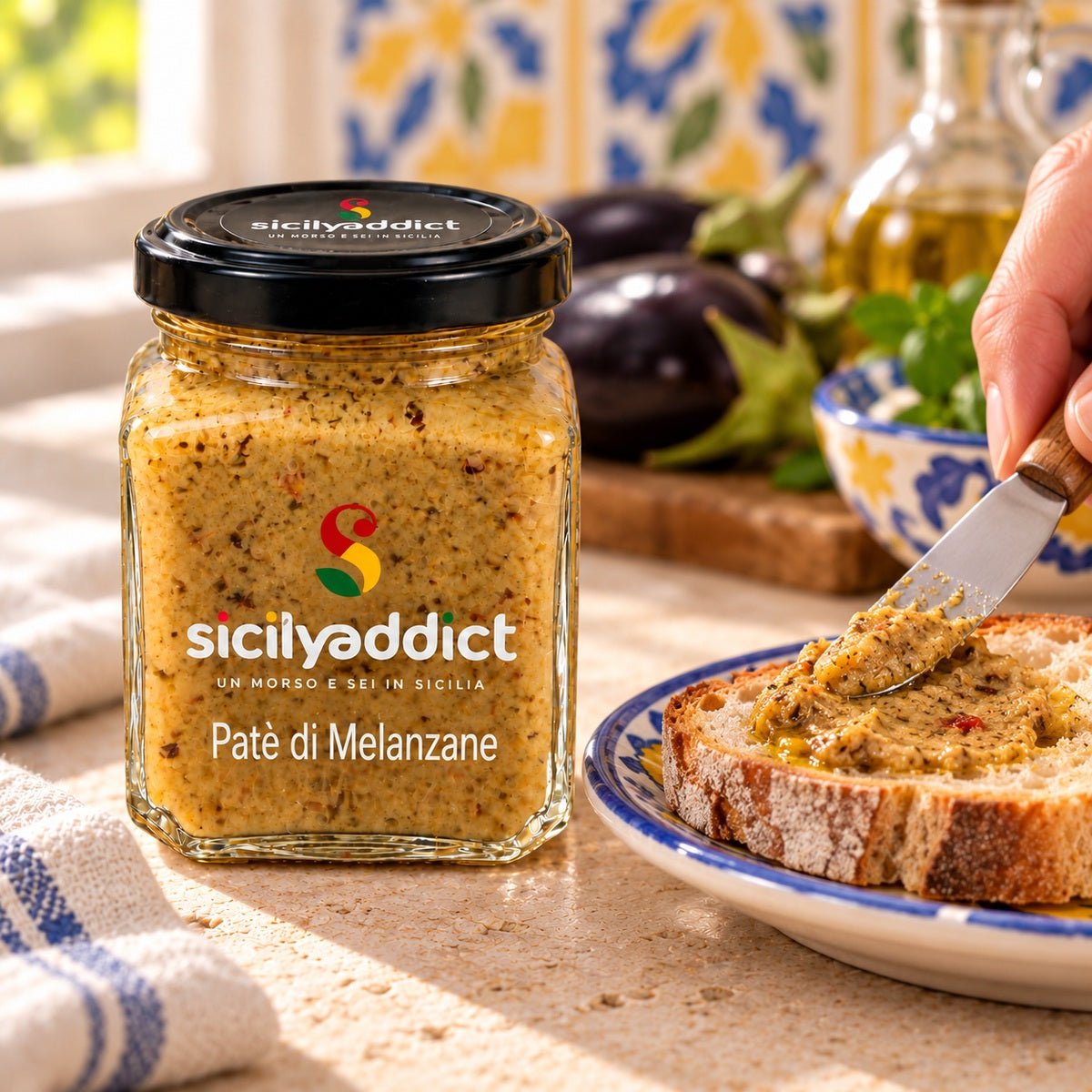 Patè di melanzane 180 g - SicilyAddict