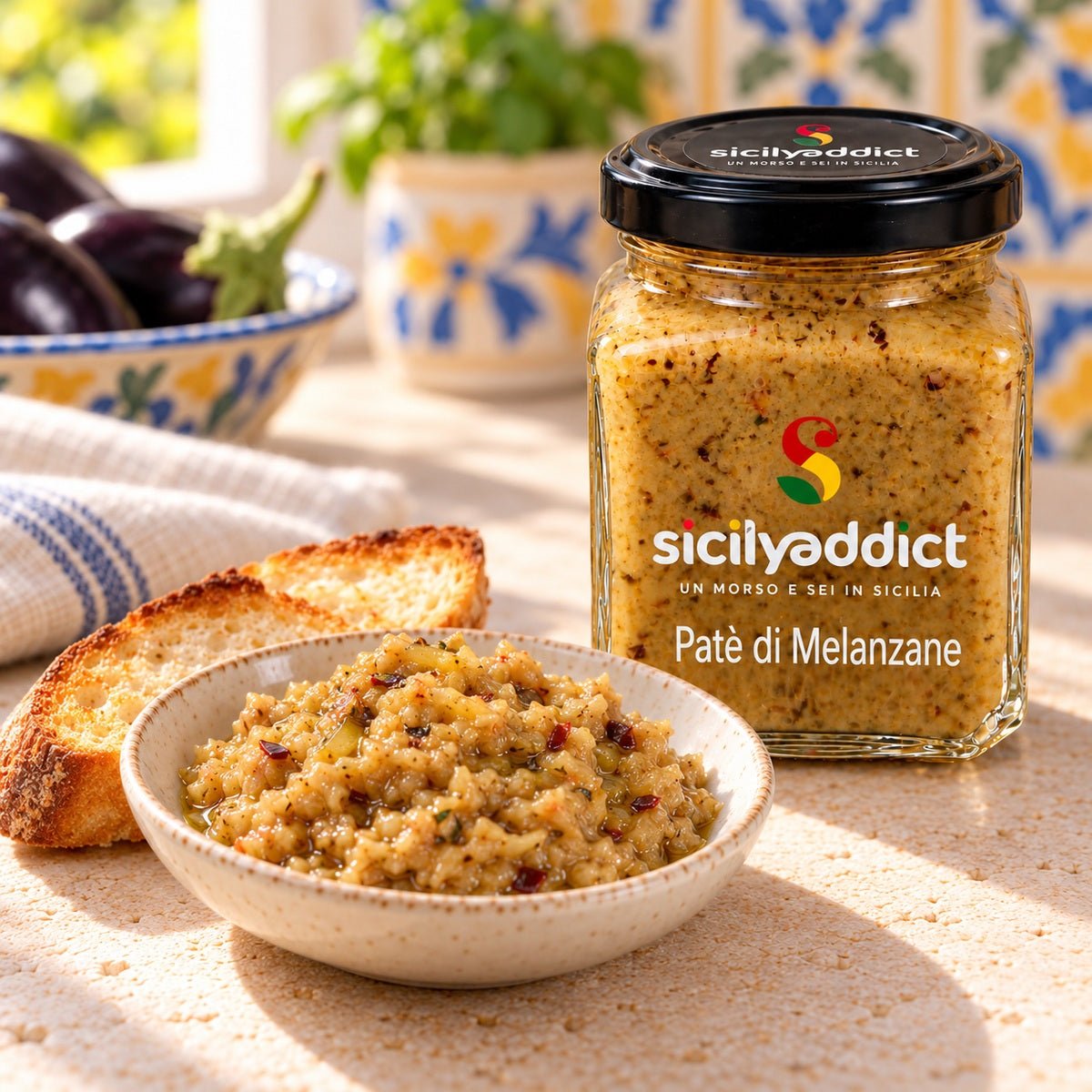 Patè di melanzane 180 g - SicilyAddict