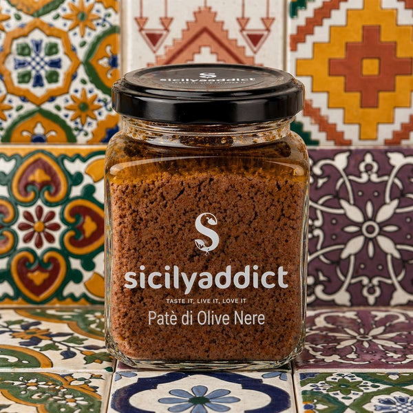 Patè di olive nere 180 g - SicilyAddict