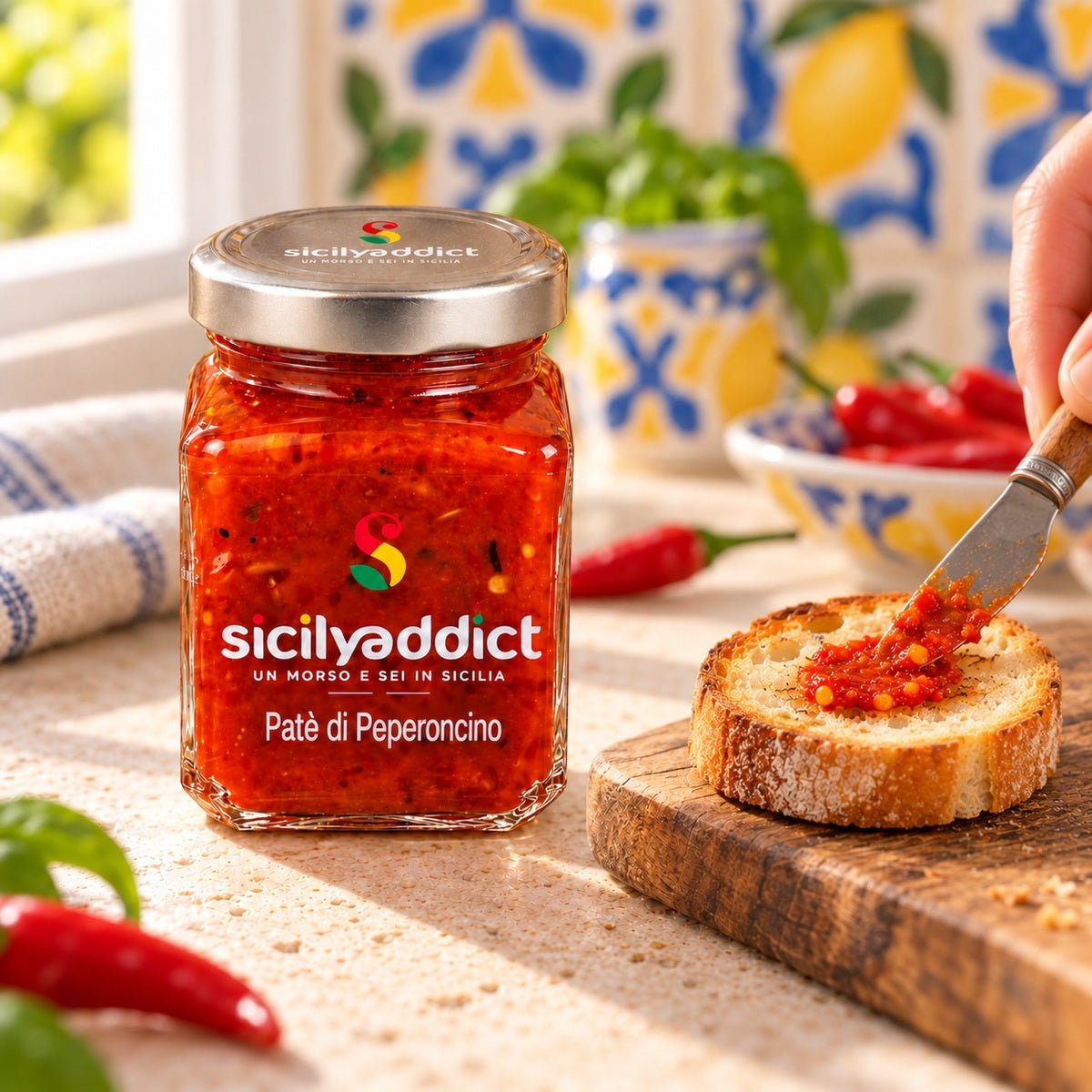 Patè di peperoncino 180 g - SicilyAddict