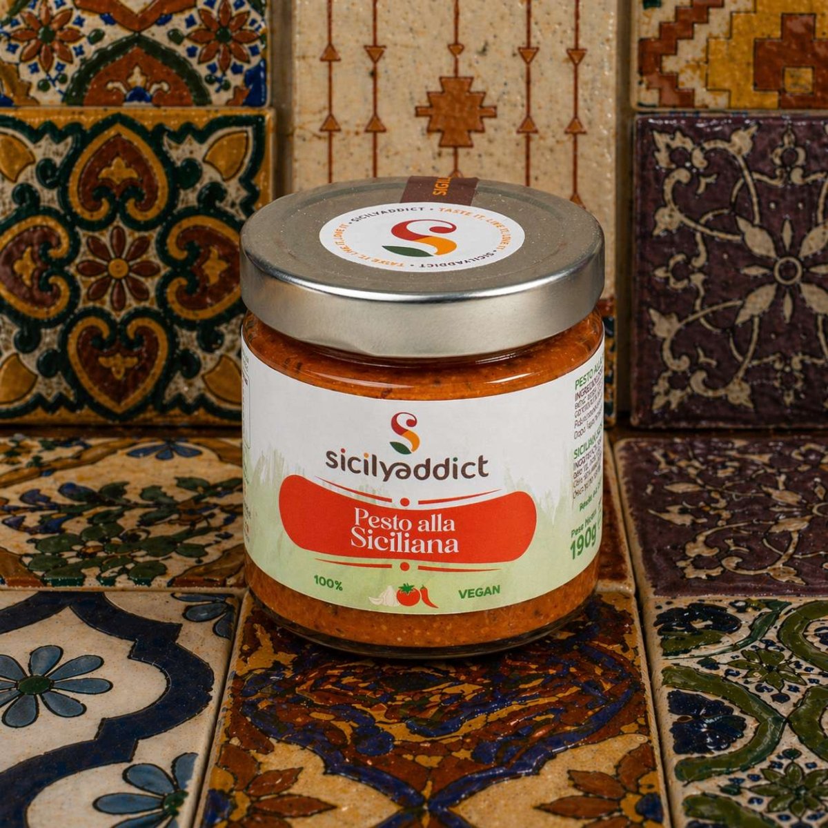 Pesto alla siciliana 190g - SicilyAddict