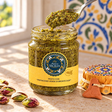 Pesto di pistacchi di Bronte 180g - SicilyAddict