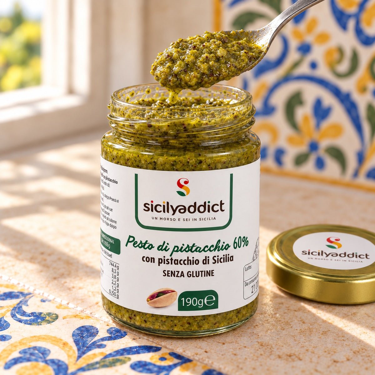 Pesto di pistacchio 60% - SicilyAddict