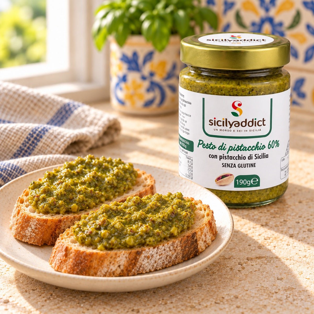 Pesto di pistacchio 60% - SicilyAddict
