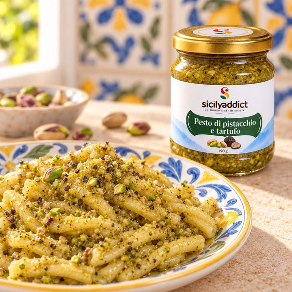 Pesto di pistacchio e tartufo 190g - SicilyAddict