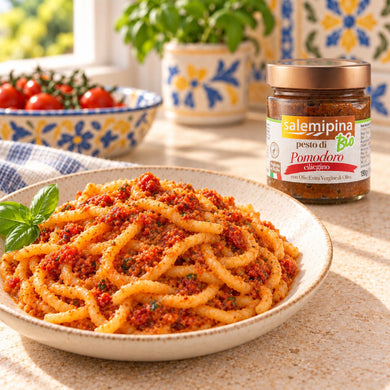 Pesto di pomodoro ciliegino bio 190 g - SicilyAddict