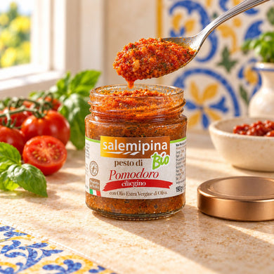 Pesto di pomodoro ciliegino bio 190 g - SicilyAddict