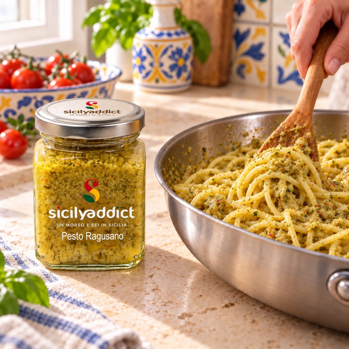 Pesto Ragusano 180 g - SicilyAddict