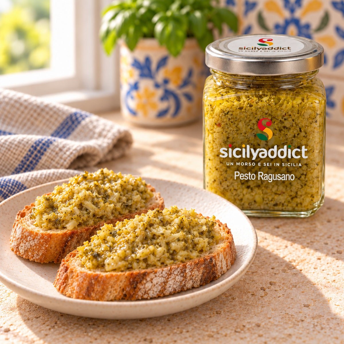 Pesto Ragusano 180 g - SicilyAddict