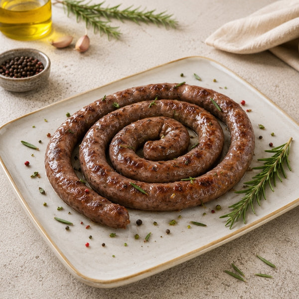 Salsiccia di Suino Nero dei Nebrodi Cotta a Bassa Temperatura 500g - SicilyAddict