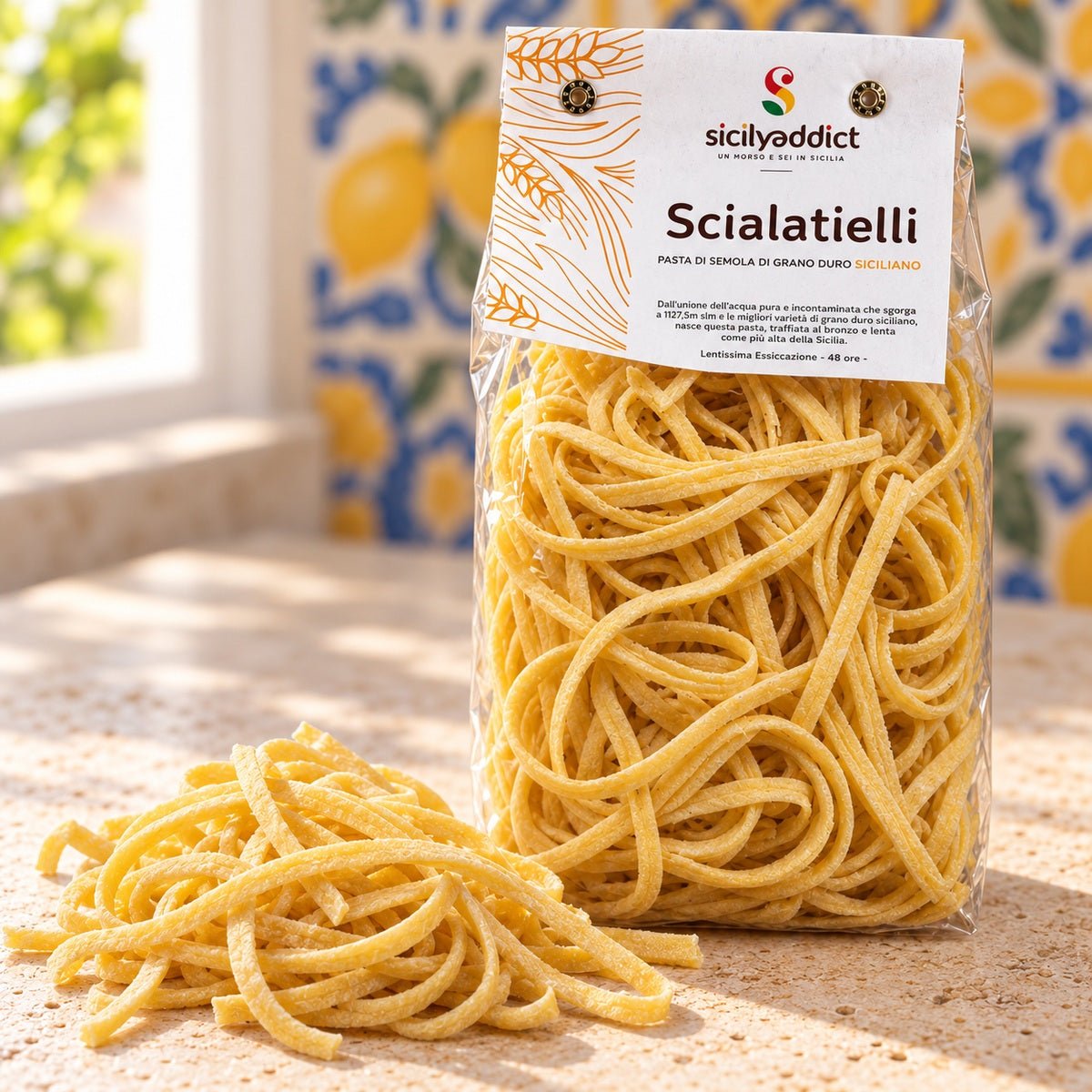 Scialatelli Artigianali grano 100% siciliano 500g - SicilyAddict