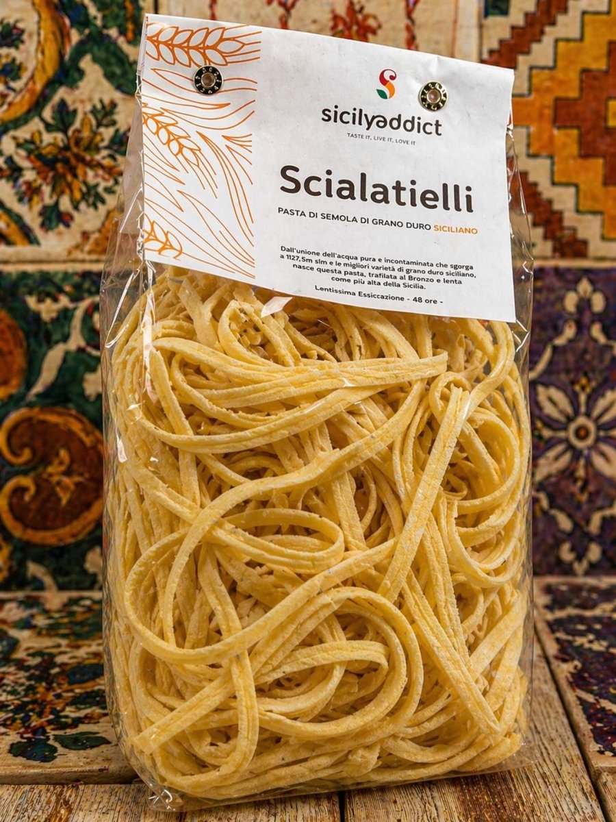 Scialatelli Artigianali grano 100% siciliano 500g - SicilyAddict