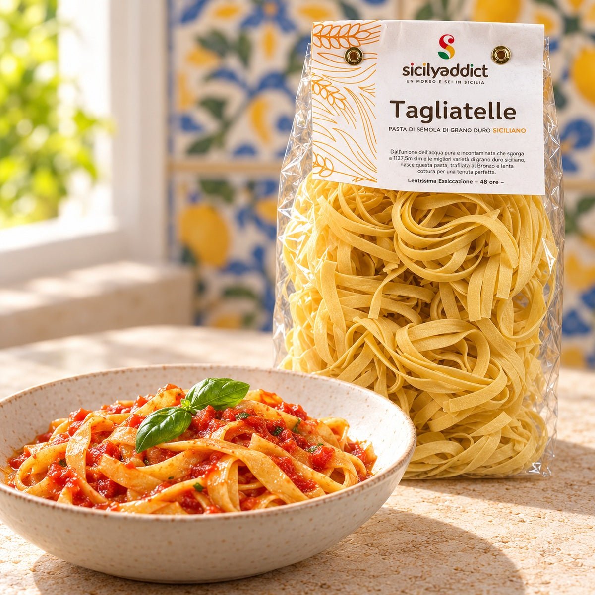 Tagliatelle Artigianali grano 100% siciliano 500g - SicilyAddict