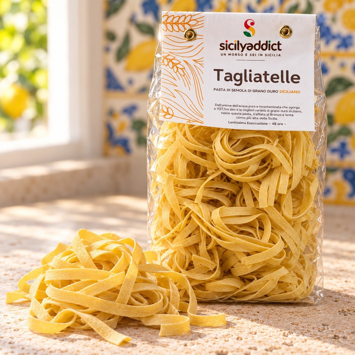 Tagliatelle Artigianali grano 100% siciliano 500g - SicilyAddict