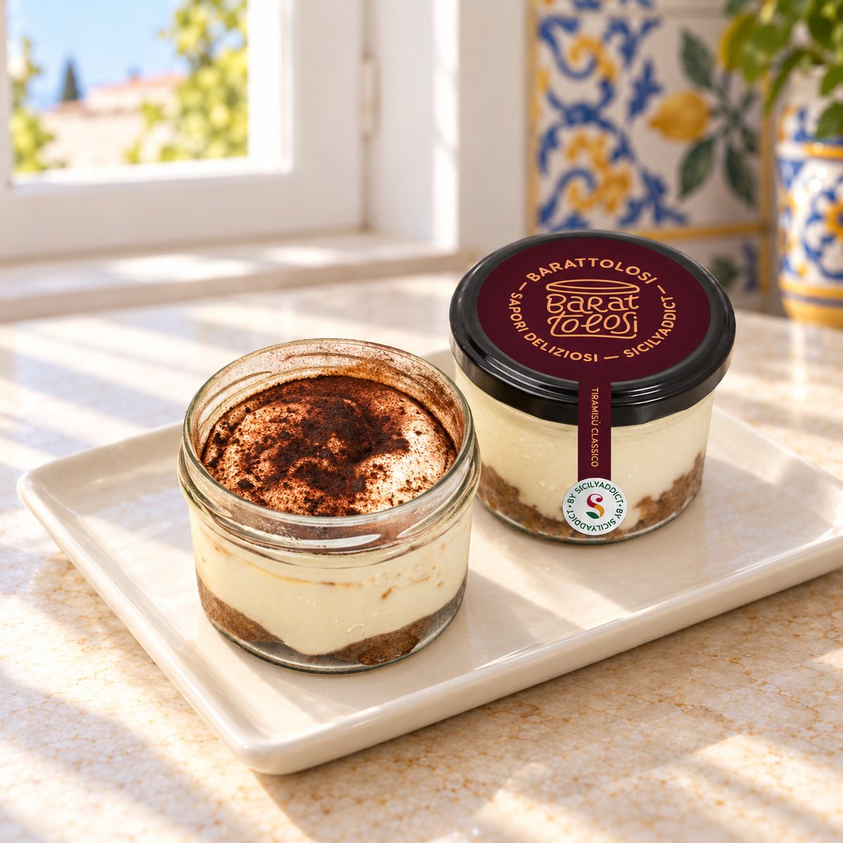 Tiramisù siciliano in barattolo 120g - SicilyAddict