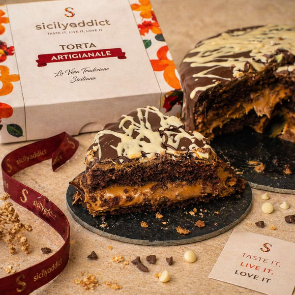 Torta al cioccolato e caramello salato Ciokocaramel 600g - SicilyAddict