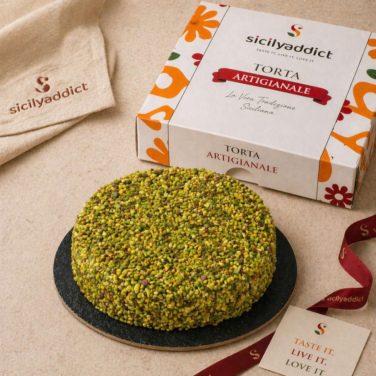Torta al pistacchio 600g - SicilyAddict