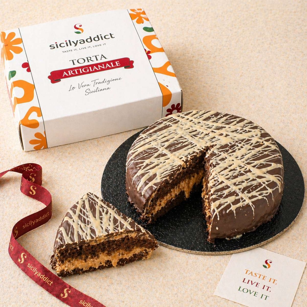 Torta con crema di nocciole Ciokobueno 600g - SicilyAddict