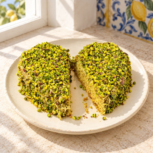 Torta cuore di pistacchio 600g con Confezione Regalo - SicilyAddict
