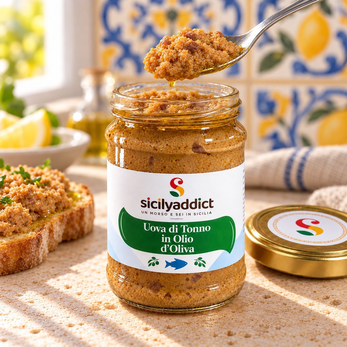Uova di Tonno in olio d'oliva 190g - SicilyAddict