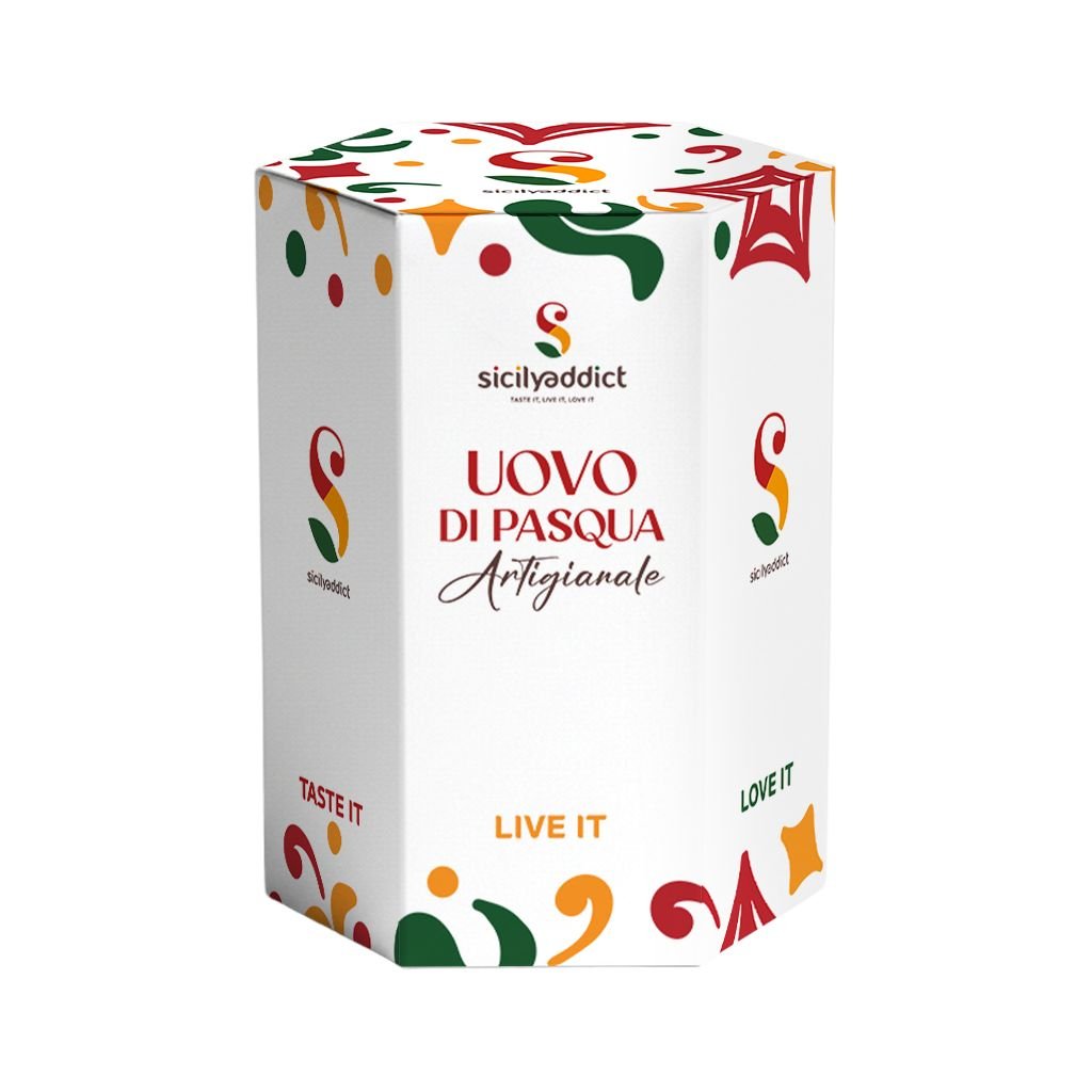 Uovo di Pasqua artigianale cioccolato e nocciole Ciokoroché 350g - SicilyAddict