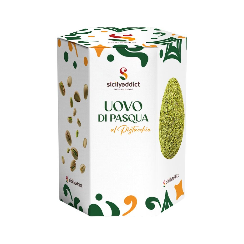 Uovo di Pasqua artigianale Pistacchiotto 350g - SicilyAddict