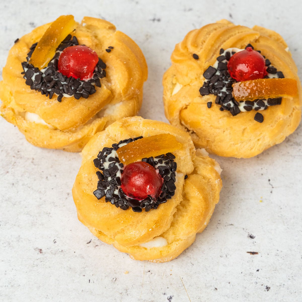 Zeppole al forno con ricotta 400g - 4 pezzi - SicilyAddict