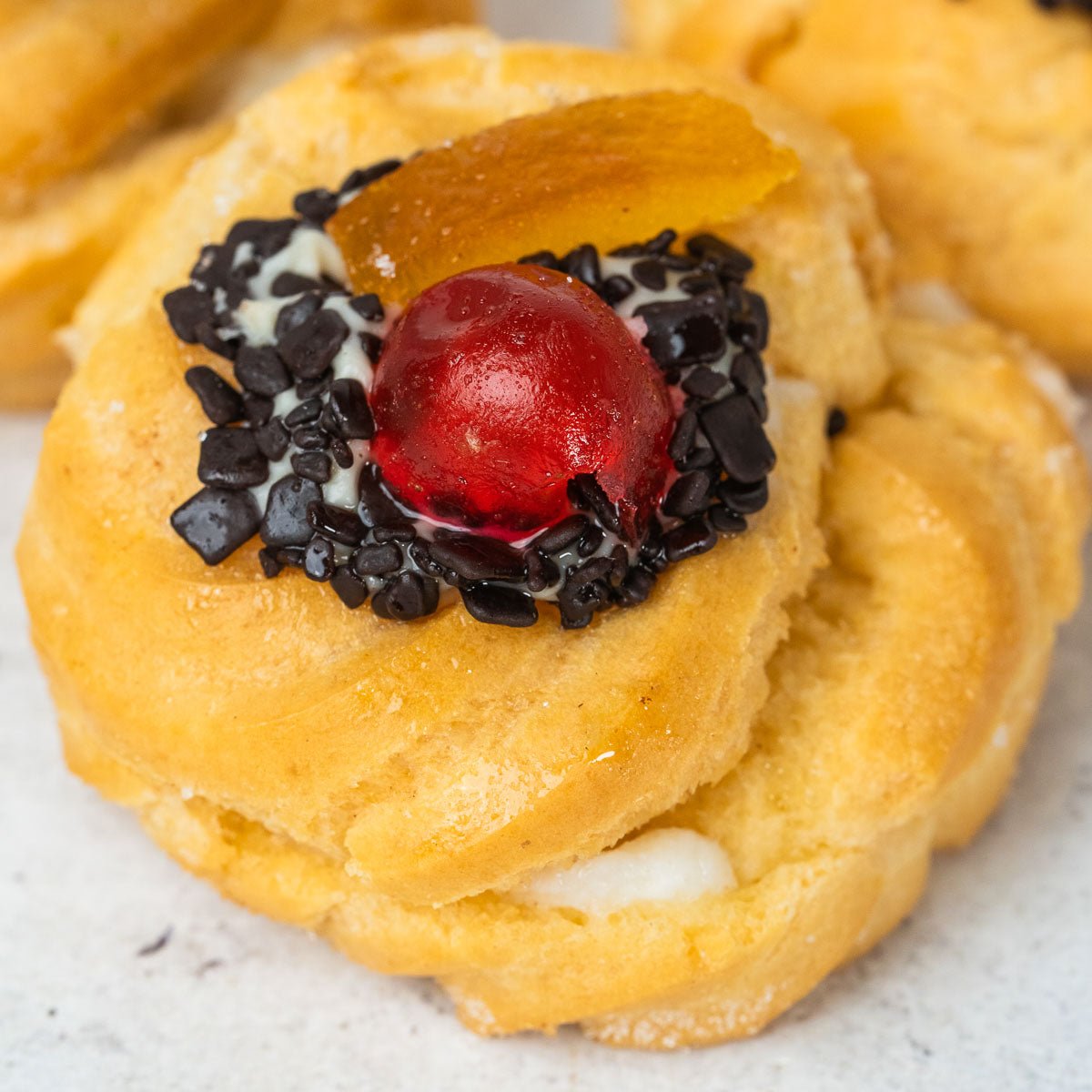 Zeppole al forno con ricotta 400g - 4 pezzi - SicilyAddict