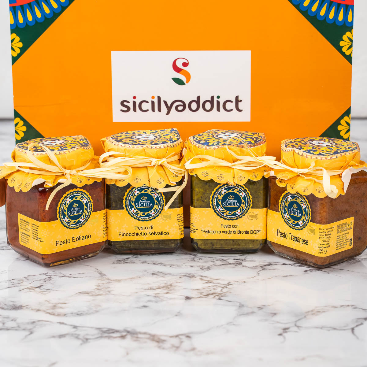 Boîte de produits Pestati Siciliens