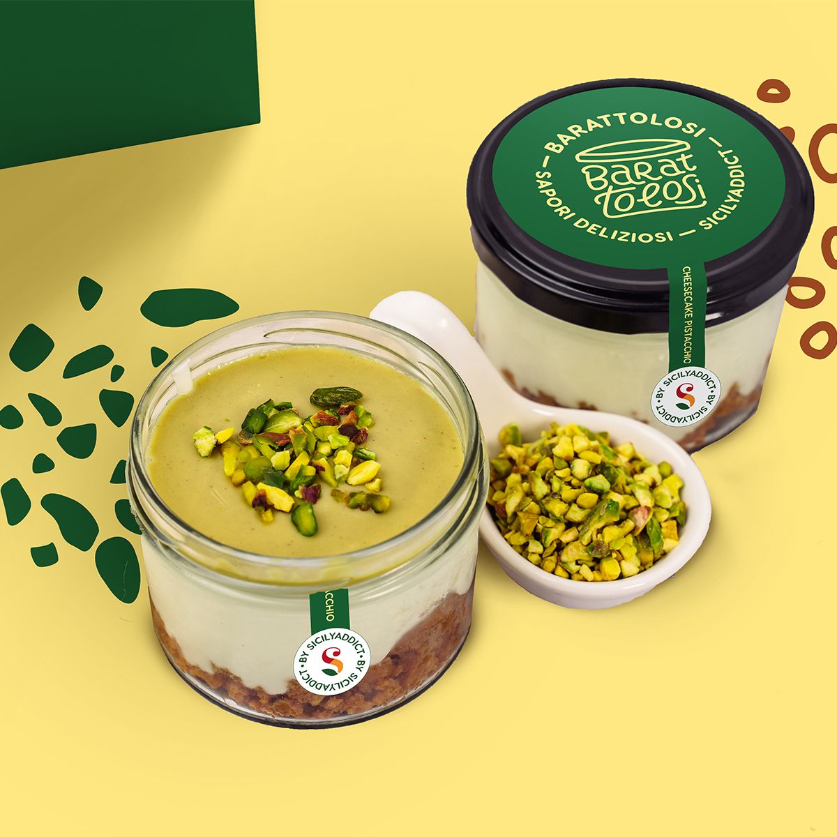 Cheesecake al pistacchio in barattolo 160g