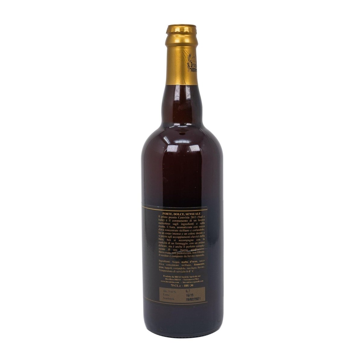 Birra artigianale siciliana Aura 75 cl - SicilyAddict