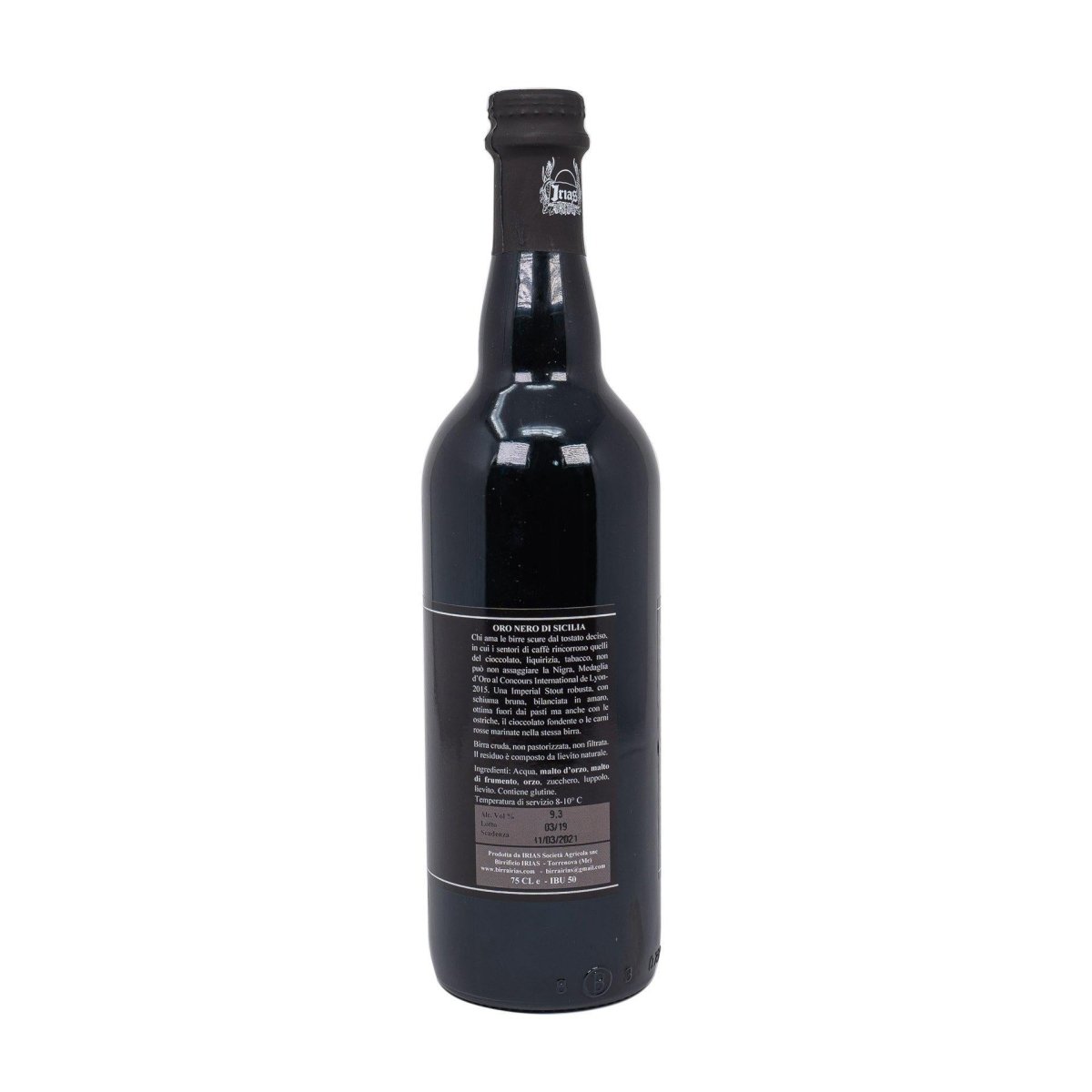 Birra artigianale siciliana Nigra 75 cl - SicilyAddict