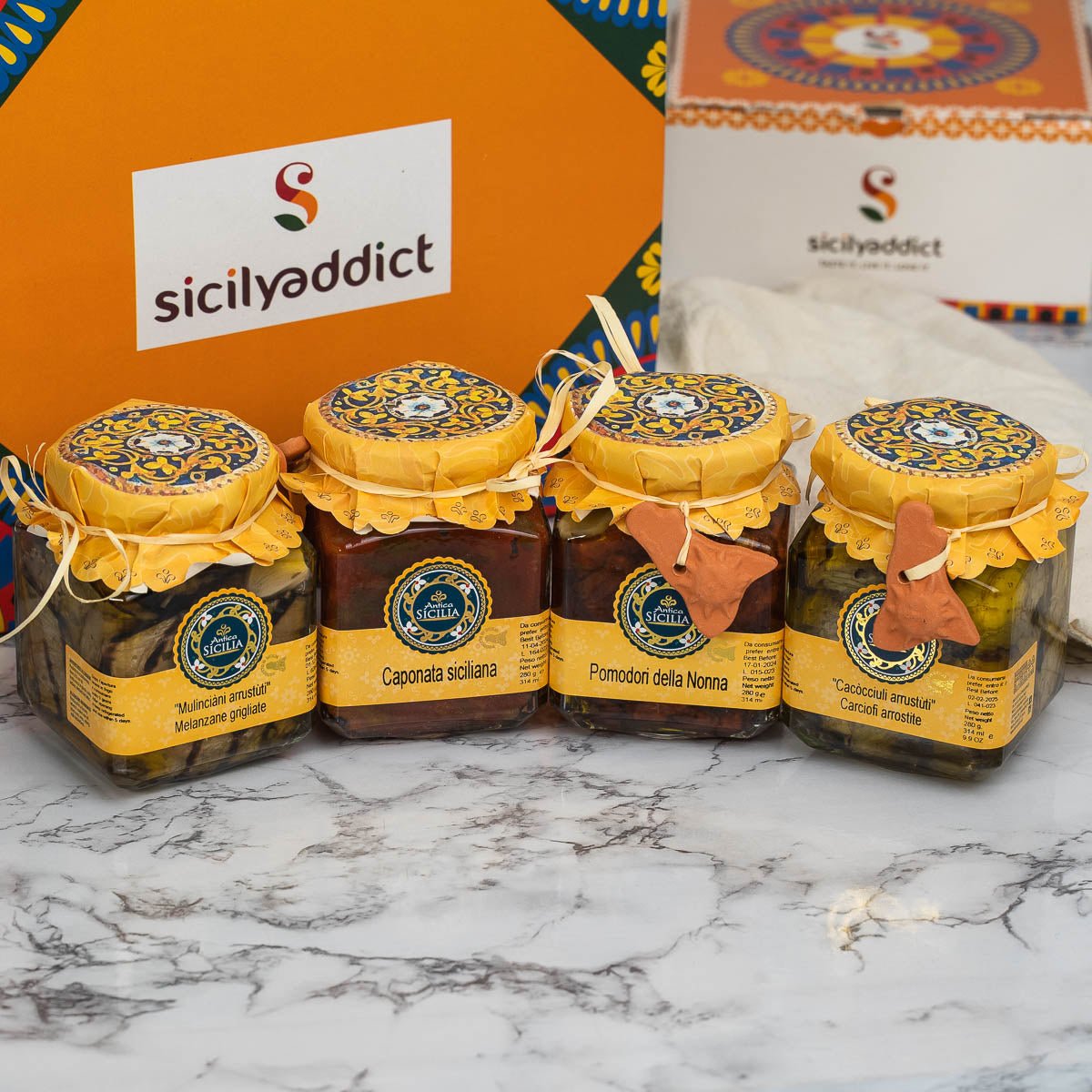 Box prodotti Conserve du Zu' Pippu - SicilyAddict