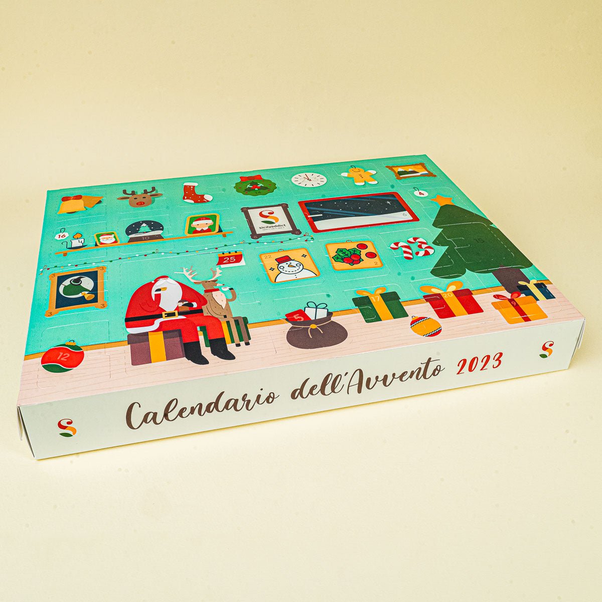 Calendario dell'Avvento formato 500g con 33 prodotti all'interno - SicilyAddict