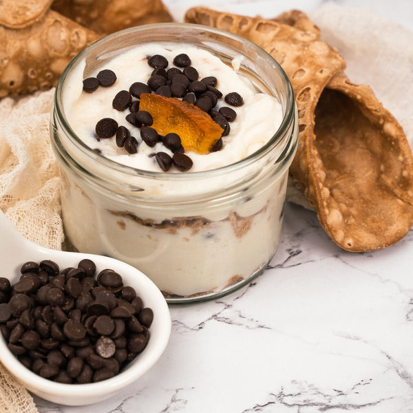 Cannolo siciliano scomposto in barattolo 140g - SicilyAddict